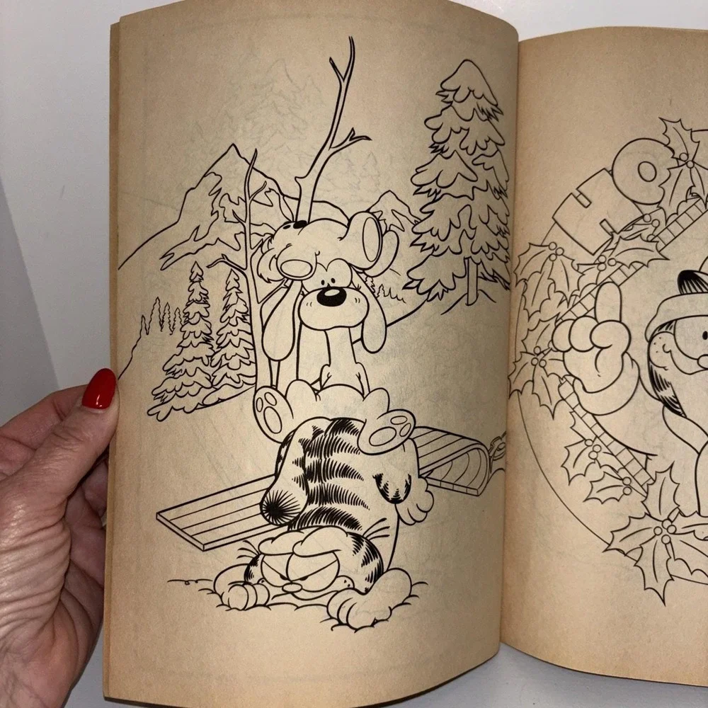 1984 Garfield Merry Christmas Coloring Book Jim Davis